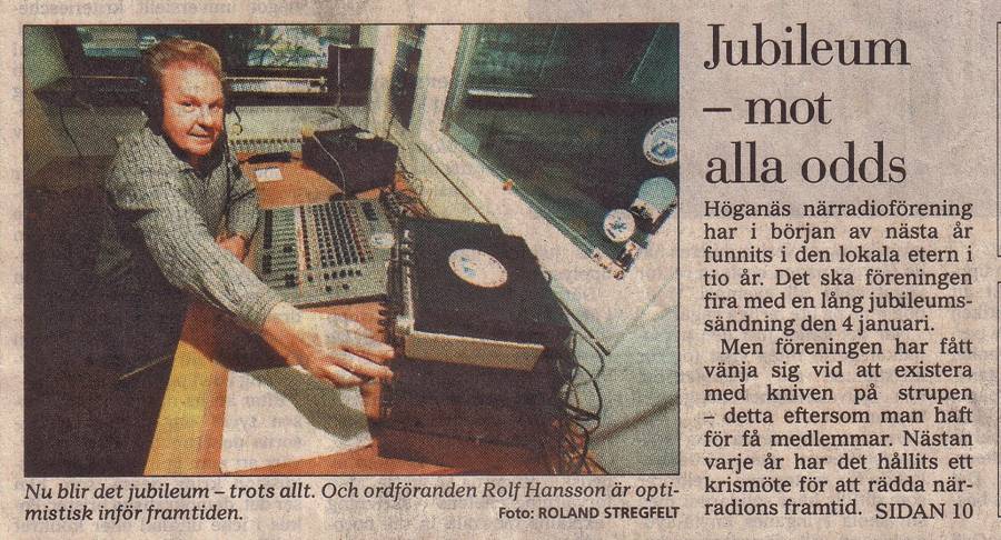 Radio Höganäs - Jubileum